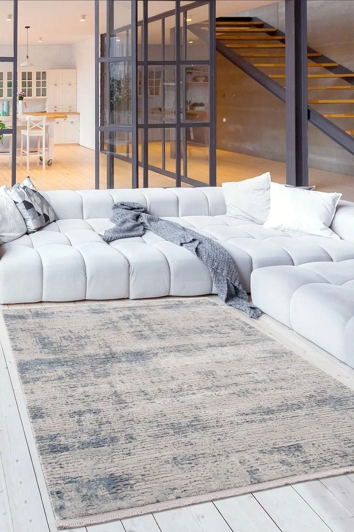 Breda Açık Gri Salon Ve Oturma Odası Halısı