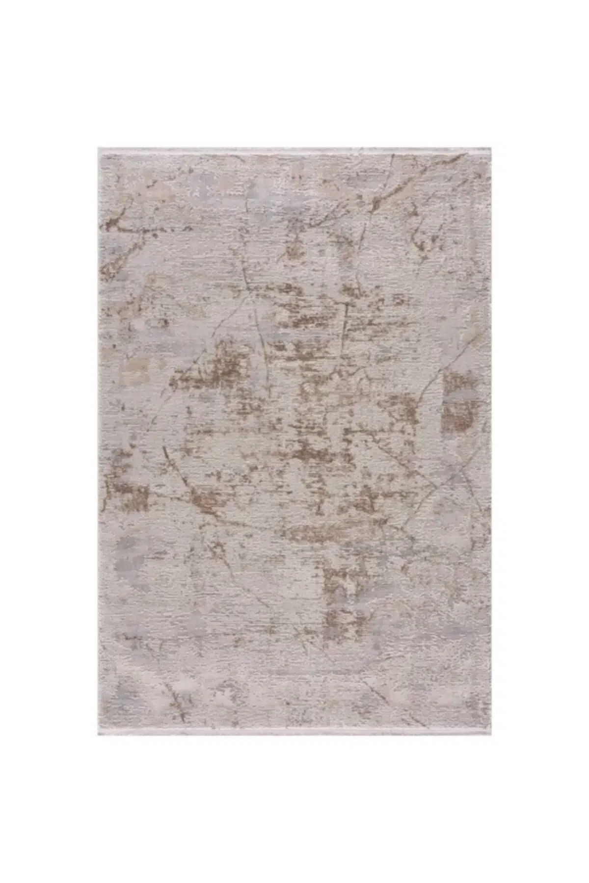 Breda Modern Salon ve Oturma Odası Halısı - Kahverengi - Gri