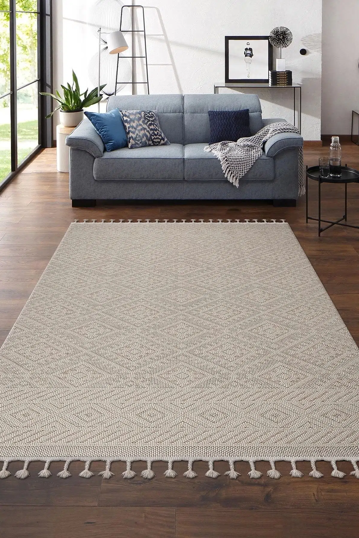 Otantik Salon Ve Oturma Odası Halısı Krem/bej 23917a - Krem