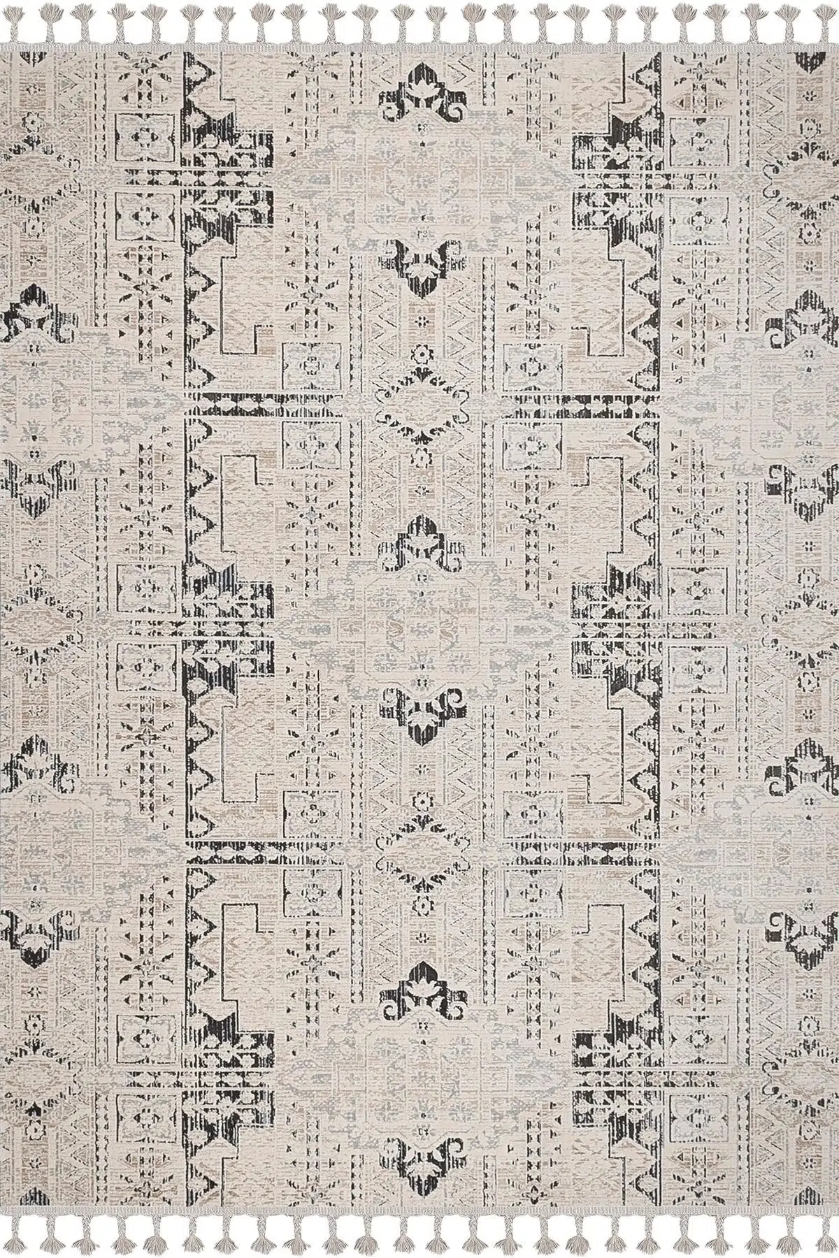 Possion Dokuma Halı Oturma Odası Salon Mutfak Halısı 25604a Bej/krem