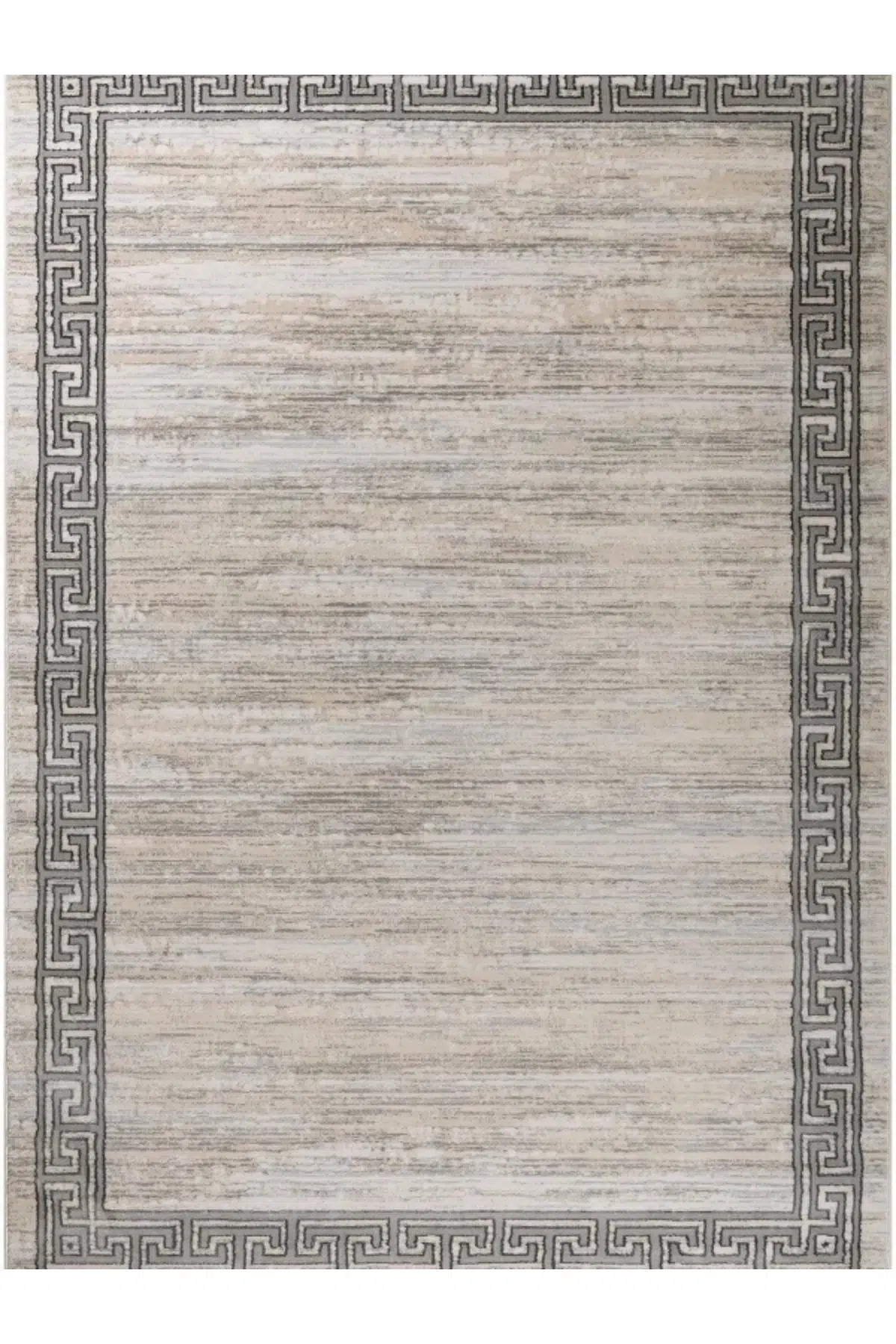 Pyramid Modern Salon ve Oturma Odası Halısı - Krem Gri - Gri